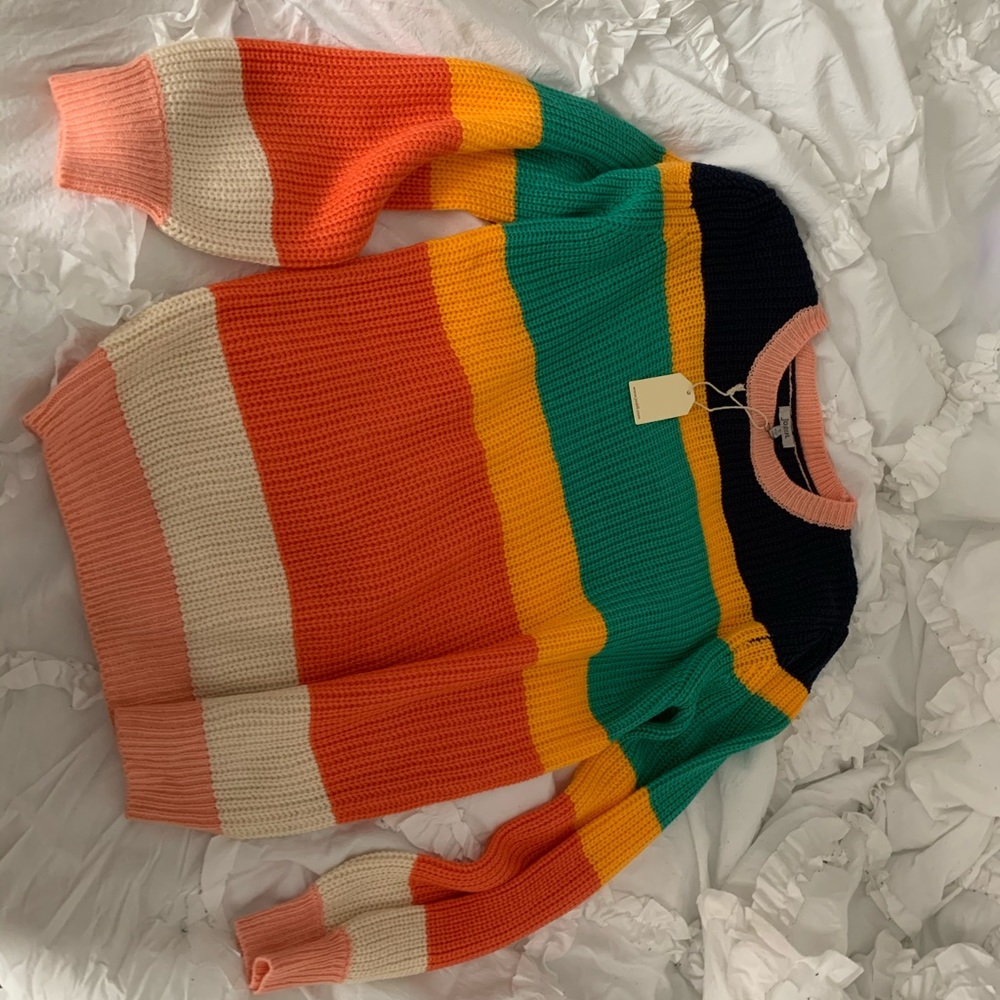 RiffRaff Boutique Striped Knit Sweater - Picture 1 of 3